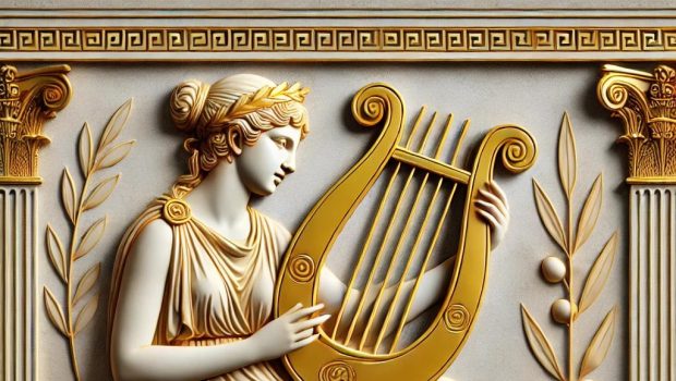 Arpa Antica strikes the golden lyre