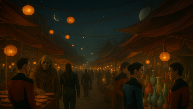 Night Markets of Nimbus III become shore leave hotspot
